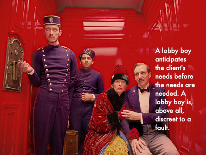 The Grand Budapest Hotel : anticiper les besoins des clients